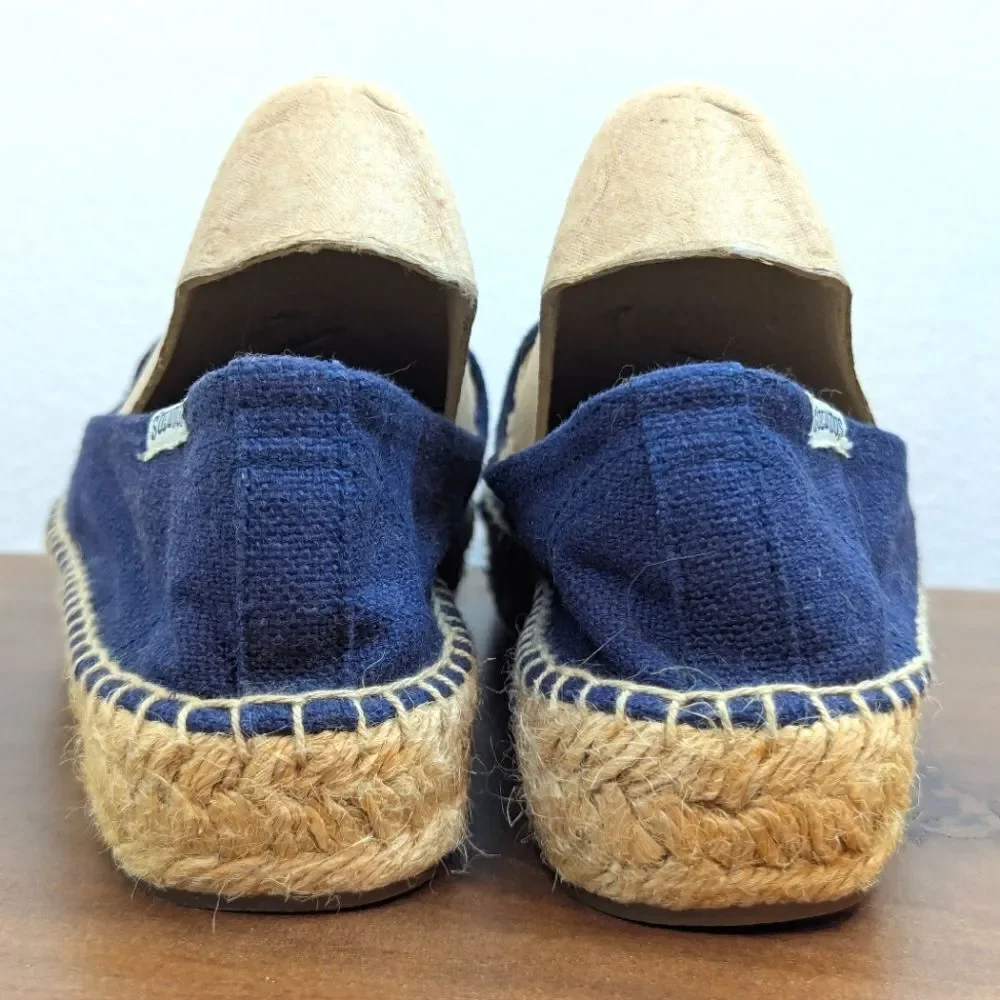 Soludos Llama Espadrille Whimsical Coastal Preppy Animal Print Quirky 6 1/2